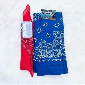 NEW Bandanas Red White Blue USA Patriotic Holiday Head Accessory Hair Neck